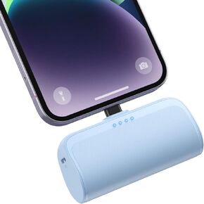 شاحن متنقل صغير لهاتف iPhone، شاحن هاتف محمول بقدرة 5200 مللي أمبير في الساعة، حزمة بطارية شحن سريع PD مدمجة للغاية متوافقة مع iPhone 14/14 Plus/Pro Max/13/12/12 Mini/11/XS/XR/X/8/7 /6/6ث