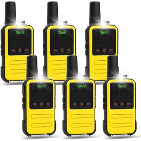 Walkie Talkies Rechargeable Long Range Two-Way Radios with Earpieces,Rivins RV-C1 2-Way Radios UHF Handheld Transceiver Walky Talky with Li-ion Battery and Charger（10 Pack）