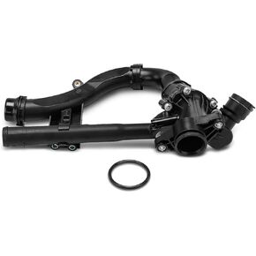 A-Premium Coolant Thermostat Housing Assembly Compatible with Mercedes-Benz C300 2015-2018, C350e 2016-2018, E300 2017-2019, GLC300 2016-2019, SLC300 2017-2019, SLK300 2016, 2.0L