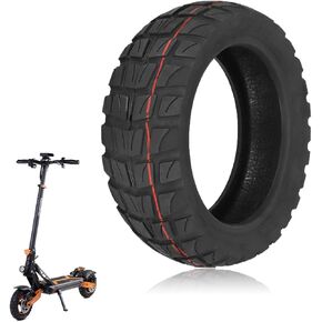 80/65-6.5 Off-Road Tire 10 inch Tubeless Tire for Gotrax Atlas/Kugoo G2 Max/M4 Pro/Nanrobot D4+ D5+ D6+ N6/Ninebot P100S P65/Joyor S5 Electric Scooter, 255x80 Tire, Shockproof (2 Pcs)