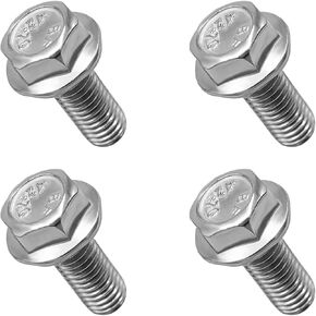 8 PCS Car Top Front Skid Plate Bolts, 304 Stainless Steel 12mm Hex Head Auto Skid Plate Bolts Compatible with 4Runner Tocoma FJ Tundra Sequoia Land Cruiser, Car Accessories