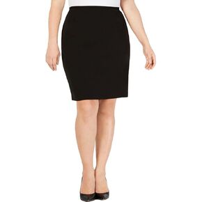Calvin Klein Womens Plus Crepe Office Pencil Skirt Black 18W in Kuwait