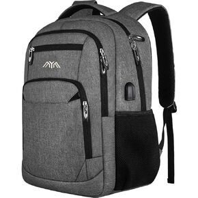 School Backpack for Men Women Teen Boys,Bookbag Laptop Backpack with USB Port and Headphone Jack Water Resistant College SchoolBag for School Business Travel