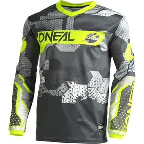 O'Neal Element Camo Jersey, Gray/Yellow MD