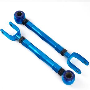 KSP Rear Adjustable Traction Rod for 350Z G35 Altima Maxima, Rear Camber/Toe Arms Adjustable -3.00° to +3.00° Camber -2.00° to +2.00° Toe, Rear Lower Suspesnion Arms Blue 2PCS