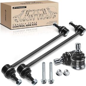 A-Premium Set of 4, Front Sway Bar Link, Lower Ball Joint, Compatible with Ford Escape 2005-2012, Mazda Tribute 2005-2011, Mercury Mariner 2005-2011