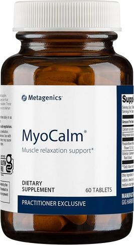 Metagenics MyoCalm مع زهرة العاطفة وجذور الناردين، تركيبة مكملات الكالسيوم والمغنيسيوم لاسترخاء العضلات وراحتها - 60 قرصًا، 30 وجبة in Saudi Arabia