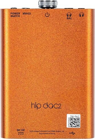 iFi Hip-dac2 - Portable Balanced DAC Headphone Amplifier for Android, iPhone with USB Input Only/Outputs: 3.5mm Unbalanced / 4.4mm Balanced – MQA Decoder in Kuwait
