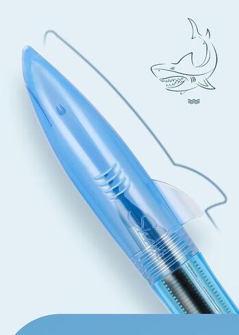 Jinhao Fountain Pen New Shark Shape Set of 12 PCS, Fine Nib Diversity Color Pen with Refillable Converters, School Office Supplies in Saudi Arabia