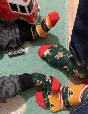 Funny Christmas Socks for Kids. Cool Christmas Socks Boys and Xmas Socks Girls with Rudolph, Snowman, Santa Claus in Saudi Arabia