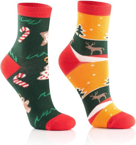 Funny Christmas Socks for Kids. Cool Christmas Socks Boys and Xmas Socks Girls with Rudolph, Snowman, Santa Claus in Saudi Arabia