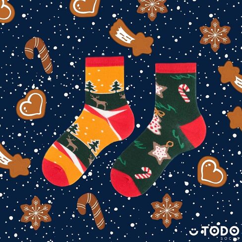 Funny Christmas Socks for Kids. Cool Christmas Socks Boys and Xmas Socks Girls with Rudolph, Snowman, Santa Claus in Saudi Arabia