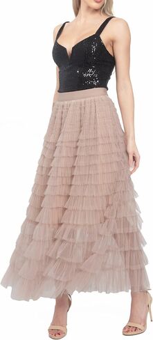 2024 New Elegant Solid Color High Waist A-line Skirt in Saudi Arabia