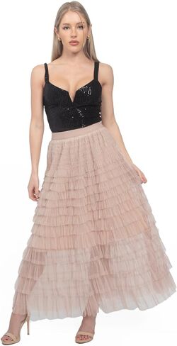 2024 New Elegant Solid Color High Waist A-line Skirt in Saudi Arabia