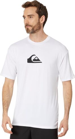 تيشيرت Quiksilver Everyday Surf بأكمام قصيرة أبيض/أبيض MD in Saudi Arabia