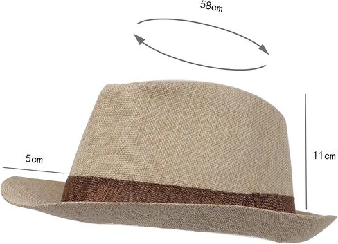 Men Straw Fedora Hat Fedora Hats Trilby Hat Sun Hat Panama Hat Wool Straw Beach Hat Bucket Roll Up Straw Fedoras Sunhats in Saudi Arabia