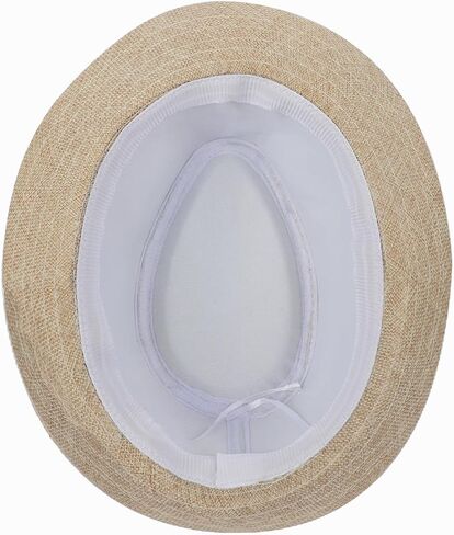 Men Straw Fedora Hat Fedora Hats Trilby Hat Sun Hat Panama Hat Wool Straw Beach Hat Bucket Roll Up Straw Fedoras Sunhats in Saudi Arabia