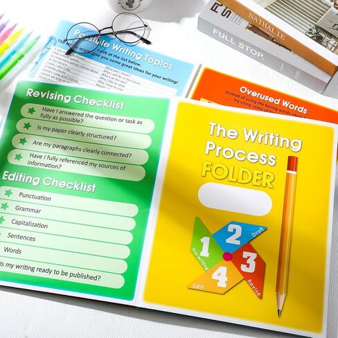 12 حزمة من مجلدات جيب عملية الكتابة من كارينهي، متعددة الألوان، مجلد ملفات، نمط الجيب، 9 1/2 بوصة × 12 بوصة in Kuwait