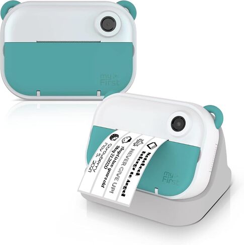 كاميرا myFirst Camera Insta Wi Teal (إصدار مطور) كاميرا طباعة فورية للأطفال (من سن 5 إلى 15 عامًا) مع نقل لاسلكي، صانع ملصقات، بطاقة Micro SD مجانية للصور/الفيديو (أخضر) in Saudi Arabia