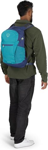 Osprey Daylite Plus Commuter Backpack - Everyday Pack with Laptop Sleeve, Bottle Pockets, and Extra Storage, Torrent Blue in Saudi Arabia
