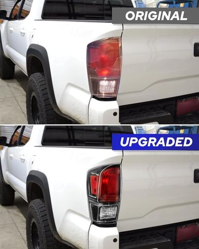 AUTOONE For Toyota Tacoma Tail Lights Assembly, Black Smoked Tail Lamp Assembly Fit for 2016-2023 Tacoma Pickup Rear Factory OEM Driver Side & Passenger Side, Without Bulbs in Kuwait