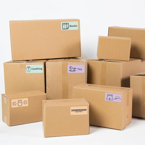 ورق طابعة حرارية ملون - ورق لاصق حراري، ورق طابعة صغير متوافق مع T02/M02/M02S/M03، ورق حراري للملاحظات/المجلة، أسود على أخضر/أرجواني/برتقالي، 50 مم × 3.5 متر، 3 لفات in Kuwait