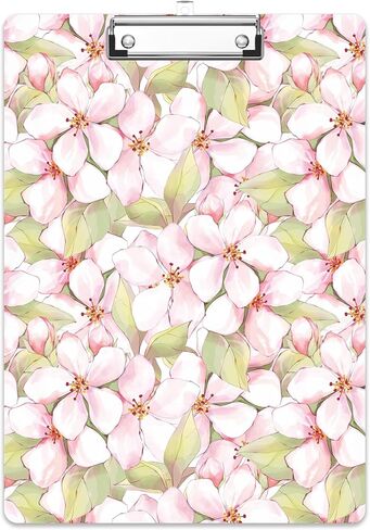 حافظة خشبية من Rimilak، مقاس 8.5 × 11 بوصة، لوحات كتابة بحجم الحروف الورقية، نمط مخصص لطيف، لوحة مشبك بتصميم ممتع للمعلمين والأطفال والنساء والعودة إلى المدرسة ومستلزمات المدرسة والمكتب. in Kuwait