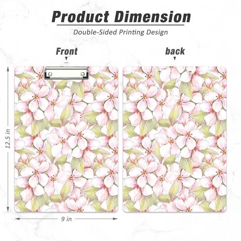 حافظة خشبية من Rimilak، مقاس 8.5 × 11 بوصة، لوحات كتابة بحجم الحروف الورقية، نمط مخصص لطيف، لوحة مشبك بتصميم ممتع للمعلمين والأطفال والنساء والعودة إلى المدرسة ومستلزمات المدرسة والمكتب. in Kuwait