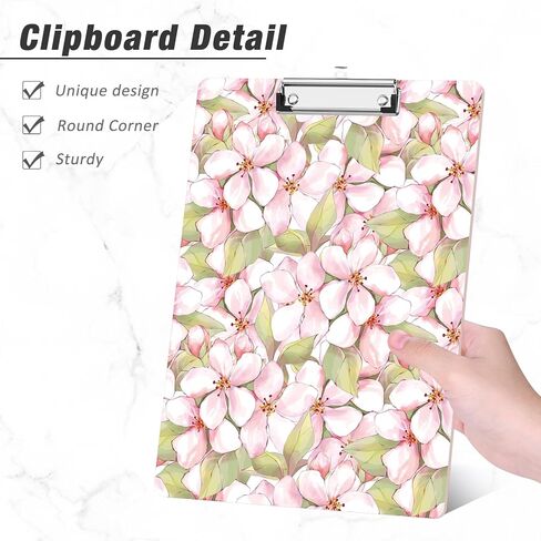 حافظة خشبية من Rimilak، مقاس 8.5 × 11 بوصة، لوحات كتابة بحجم الحروف الورقية، نمط مخصص لطيف، لوحة مشبك بتصميم ممتع للمعلمين والأطفال والنساء والعودة إلى المدرسة ومستلزمات المدرسة والمكتب. in Kuwait