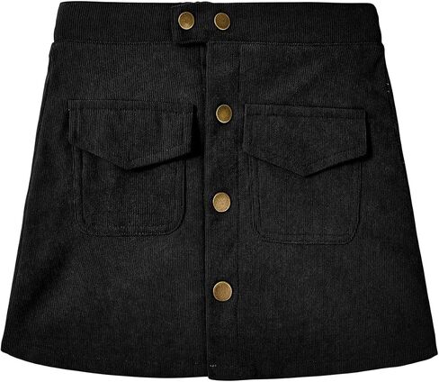 Skirt for Girls Casual Plaid Skirt Girls Pencil Dress with Button Closure Corduroy Skirt for Toddler/Girls/Kids in Saudi Arabia