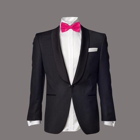 Classic Bow Tie Adjustable Neck Bow Tie Solid Color Satin Bow Tie for Men Wedding Party Graduation Gifts Dress up in Saudi Arabia