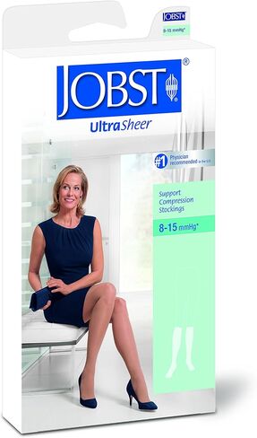 حذاء Jobst النسائي ذو الدعم الخفيف للغاية للركبة، أسود كلاسيكي، صغير in Kuwait