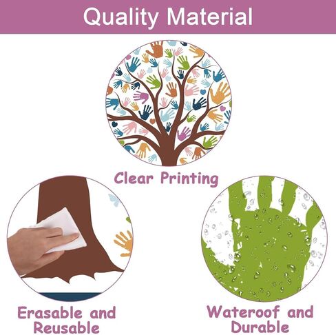 156PCS Classroom Tree Bulletin Board Decorations Set Together We Can Change The World Wall Bulletin Decor with Handprint Cut-outs and Animal Butterfly Owls Letter Accents for School Blackboard Decor in Saudi Arabia