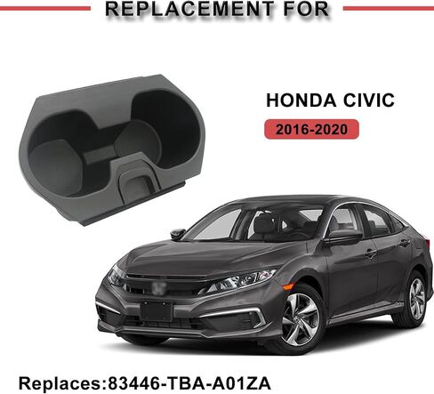 حامل أكواب Honda Civic متوافق مع Honda Civic 10th Gen Ex Lx Si Coupe Sedan Sport Hatchback 2016 2017 2018 2019 2020 حامل زجاجة مشروبات وحدة التحكم المركزية 83446-TBA-A01ZA in Saudi Arabia
