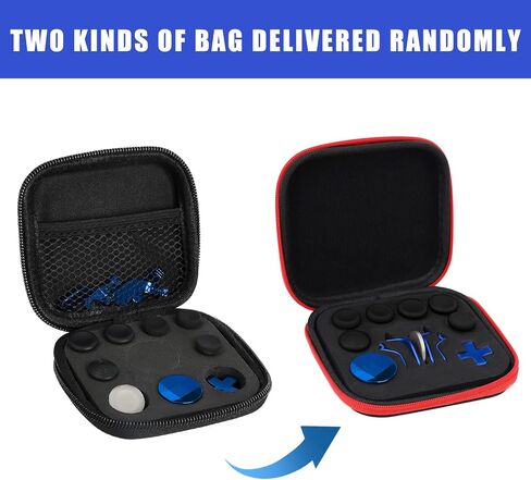 13 in 1 Metal Thumbsticks for Xbox One Elite Series 2, Elite Series 2 Core Controller Parts, Gaming Accessory Replacement, Metal Mod 6 Swap Joysticks, 4 Paddles, 2 D-Pads, 1 Tool(Plating Blue) in Kuwait