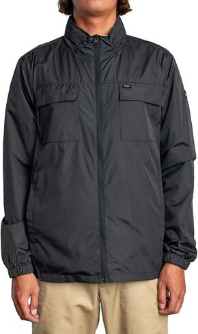 RVCA Mens Sport Zip Front Athletic Windbreaker Jacket in Saudi Arabia