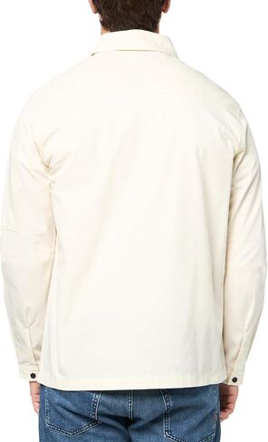HUGO Men's Cotton Mix Canvas Zip Up Overshirt in Saudi Arabia