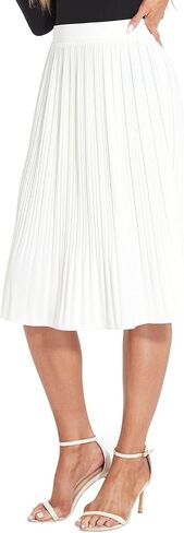 Women Classic Chiffon Flowy Pleated Midi Skirts in Saudi Arabia