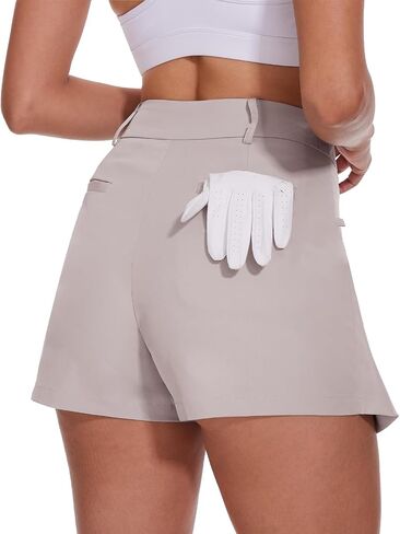 Soneven Women's Golf Skorts Skirts 15'' High Waisted Golf Shorts Athletic Tennis Skirt Built-in Shorts with Pockets in Saudi Arabia