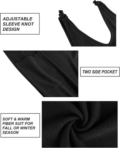 RITERA Plus Size Jumpsuits For Curvy Women Sleeveless Adjustable Knot Straps Long Wide Leg Pant Pocket Overalls Fall XL-5XL in Saudi Arabia