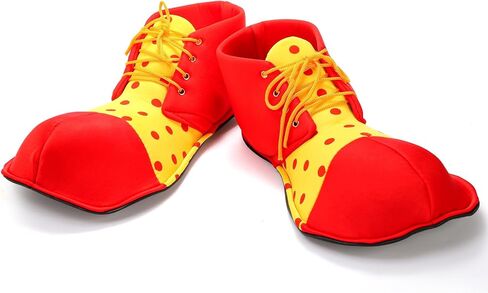 Frcctre 12 Pcs Clown Costume Set Dress Up Accessories, Include Wig Bow Tie Nose Big Shoes Shoulder Bag Socks Sleeve 5 Pcs Whistle in Kuwait