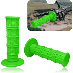 2PCS Dirt Bike Grips Motorcycle Grips, Anti-Slip Rubber Pro Taper Grips 7/8" ATV Handlebar Grips for CRF YZF WRF KXF KLX TTR RMZ Pit Offroad Dirt Bike Motocross for Women & Men(Black)