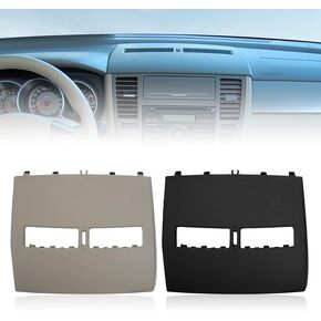 Car Finisher-Instrument Panel Cover for Nissan Tiida 2005-2011 Front Dashboard Middle Air Conditioner Outlet Vents Cover Shell (Beige)