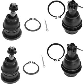Front Upper & Lower Ball Joints Suspension Kit Set of 4 for 2000-2006 Tahoe Suburban Escalade Express 1500 Silverado Sierra 4WD Pickup Truck