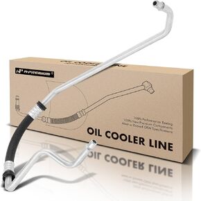 A-Premium Automatic Transmission Oil Cooler Line Hose Assembly Compatible with Chevrolet Silverado 2500 HD 3500 GMC Sierra 2500 HD 3500 2003-2005 6.6L