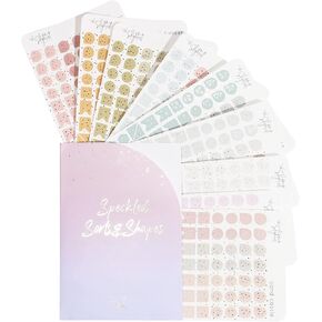 Aesthetic Functional Shapes Planner Stickers - Transparent - Planner Stickers - Colorful - Productive - Decorative - See Through - Highlight Dates - Different Shapes - Minimal