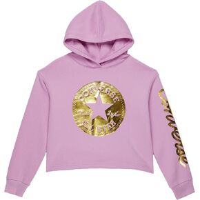 Converse Girls' Cropped Foil Hoodie (Big Kids)