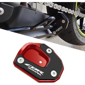 for CBR600RR CBR 600 RR cbr 600rr 2007-2022 Motorcycle Bike Kickstand cbr kickstand Extender Foot Side Stand Extension Pad Support Plate Anti-skid Enlarged Base (Red)