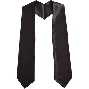 BLESSUME Adult Unisex Plain Graduation Stole for Academic Commencements