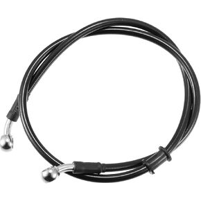 X AUTOHAUX 35.43" Length 10mm ID Motorcycle Hydraulic Brake Line Oil Hose Pipe Stainless Steel Braided Cable for ATV Motocross Sport Bikes Black